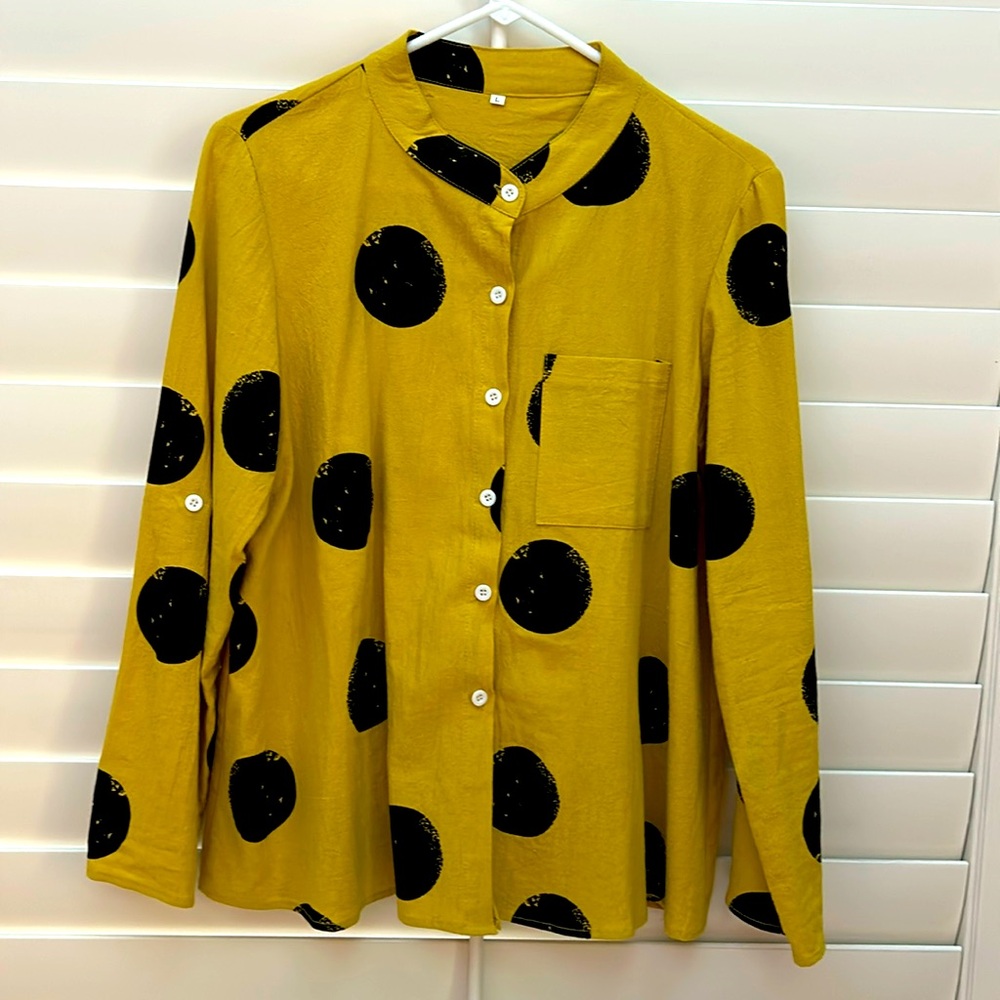 Mustard A Frame Shirt Large